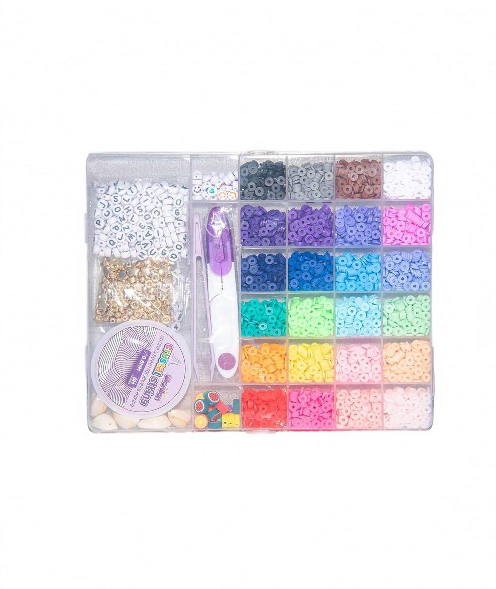 NEW A WINK AND A NOD camp teddy bear bead kit in multi